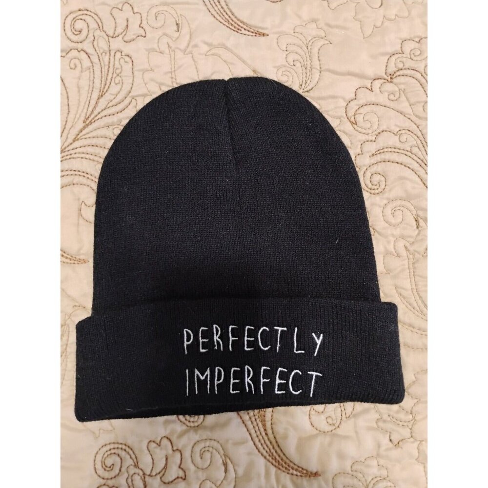 Beanie Words Sayings Text Black Warm Fun Funny Unisex Mens Women's  Hat